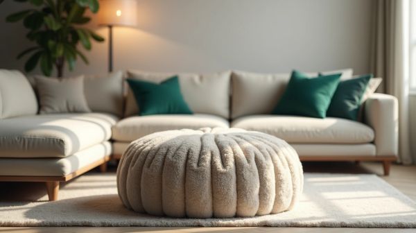 Pourquoi le pouf design valorise votre décoration intérieure
